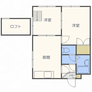 スカイブルーK【1階】の間取り