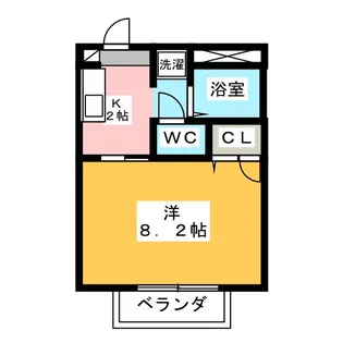 メゾン・カルテット【2階】の間取り