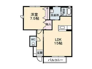 ウエストツリー C棟【1階】の間取り