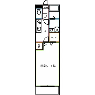 OH-SHINKAWA【3階】の間取り