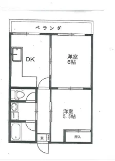 双葉マンション【2階】の間取り