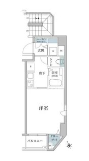 シンシティ浅草橋【5階】の間取り