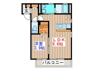 リアン上杉【1階】の間取り
