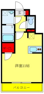 ルクレ池袋【8階】の間取り