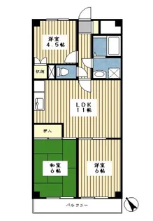 エクレール台坂【5階】の間取り