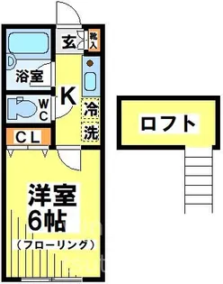 つつじヶ丘ビレッジ【1階】の間取り