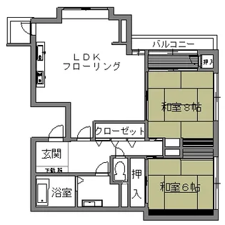 横山ビル【2階】の間取り