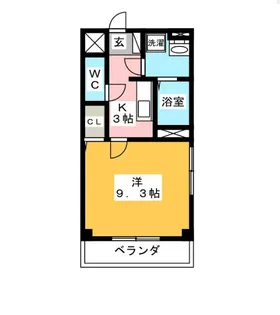 レジデンス M【3階】の間取り