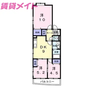 エムズアージョ【2階】の間取り