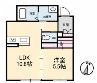 シャーメゾンヴァンベール【1階】の間取り