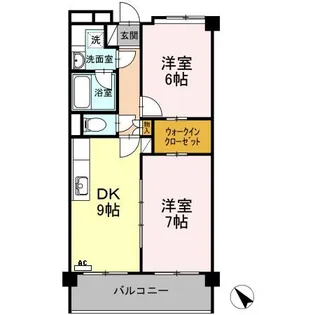 グレイスコート仁保新町【6階】の間取り