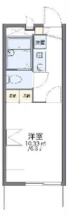 レオパレス富士見台【3階】の間取り
