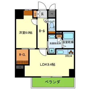 シー・クリサンス神戸【6階】の間取り