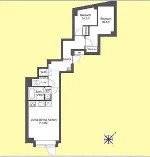 エスタート大井町フォレスト【2階】の間取り