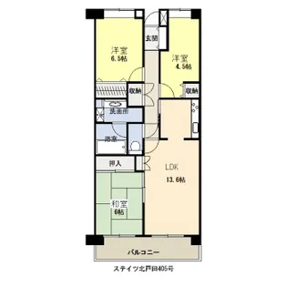 ステイツ北戸田【4階】の間取り