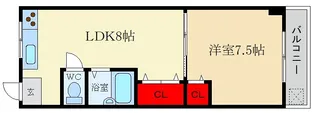 シャンテー御殿山【4階】の間取り