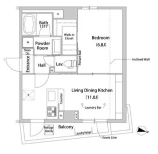 House Avenue 柿の木坂【4階】の間取り