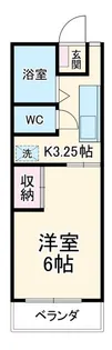 ハピネス宮崎【1階】の間取り