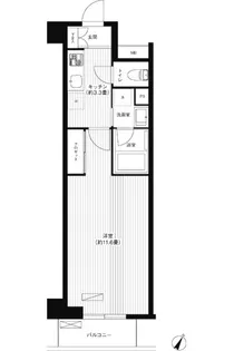 エスペランサ西大井【4階】の間取り