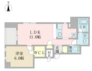 ミレニオ森下【7階】の間取り