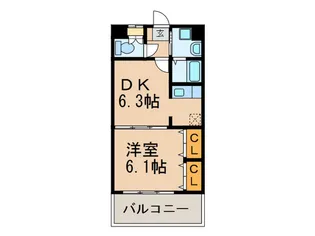 マインズ博多駅東【5階】の間取り
