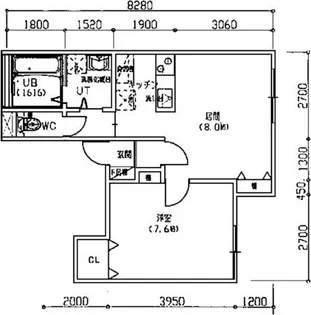 セ・ラヴィ1-4【1階】の間取り