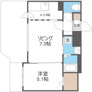 フォレストヒルズB【4階】の間取り