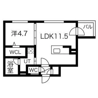 レガーレノルド【3階】の間取り