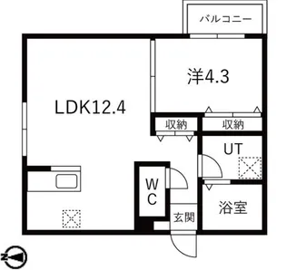 道徳テラス【2階】の間取り