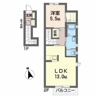 エスポワールT【2階】の間取り