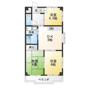 サンスティ協和【3階】の間取り
