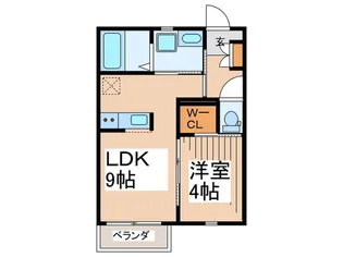 コースサイドテラス【1階】の間取り