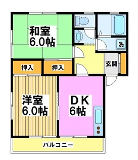 モンレーヴ上野原【1階】の間取り