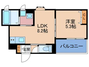 クリエオーレ長橋【2階】の間取り