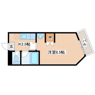 コートウィスタリア【2階】の間取り