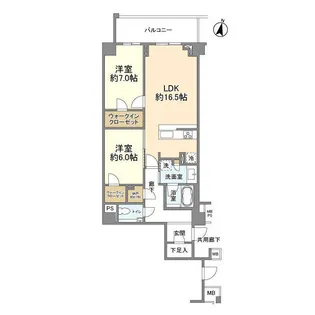 ブランズ渋谷常盤松【1階】の間取り