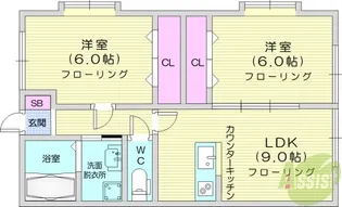 アルコバレーノ【1階】の間取り