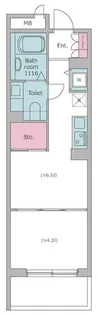 レジディア荻窪【2階】の間取り