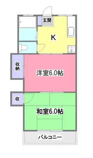 グリーンコーポ【2階】の間取り