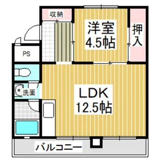 ビレッジハウス糸井1号棟【5階】の間取り