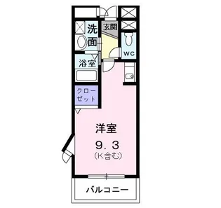 カーサ・エレガンス【1階】の間取り