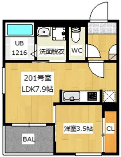 REGALESTサンメゾン四ノ宮【2階】の間取り