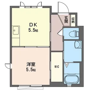 グリーンヒルA【1階】の間取り