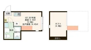 ハーモニーテラス・グラティ中板橋【2階】の間取り