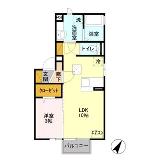 シーダー ヒル【1階】の間取り