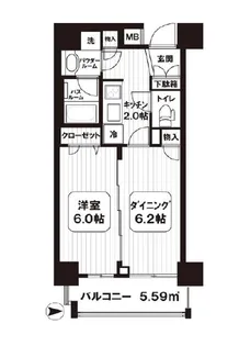 ヴェルディーク浅草【1階】の間取り