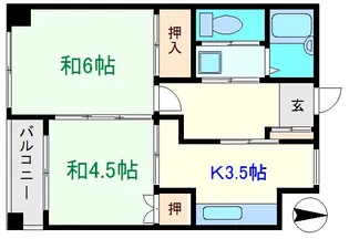 メゾンナカジマ【1階】の間取り