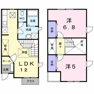 カーサエテルノ【1階】の間取り