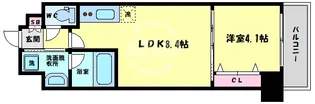 北浜プライマリーワン【3階】の間取り