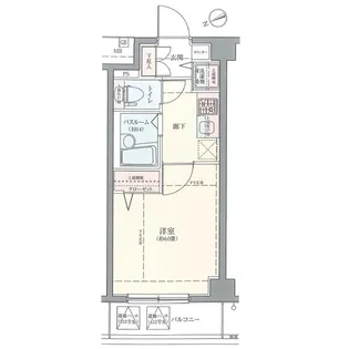 ロアール西品川【5階】の間取り